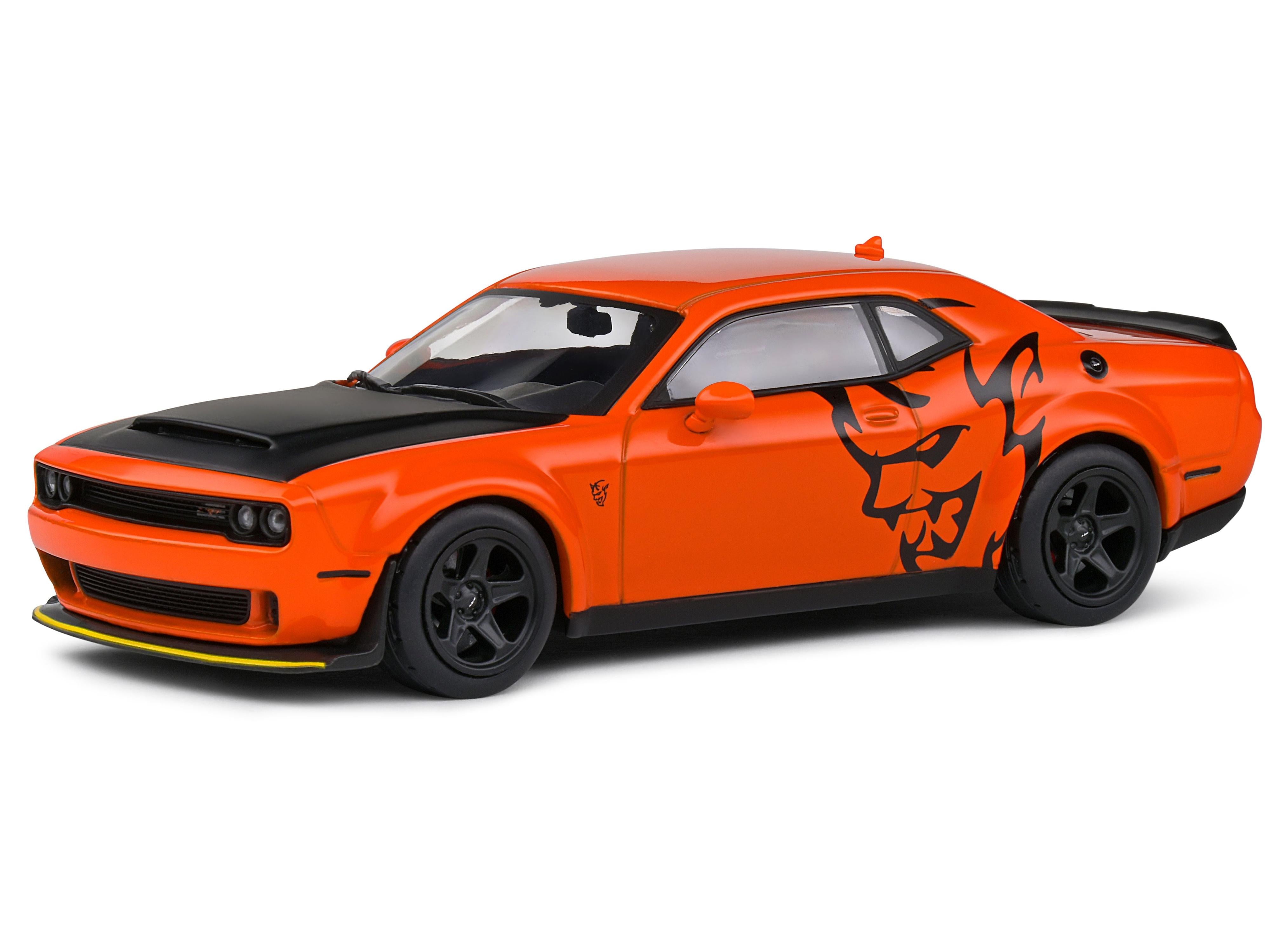 Dodge Challenger Srt 2018 Demon Orange 1:43 Scale Solido Diecast Model-Solido-Diecast Model Centre
