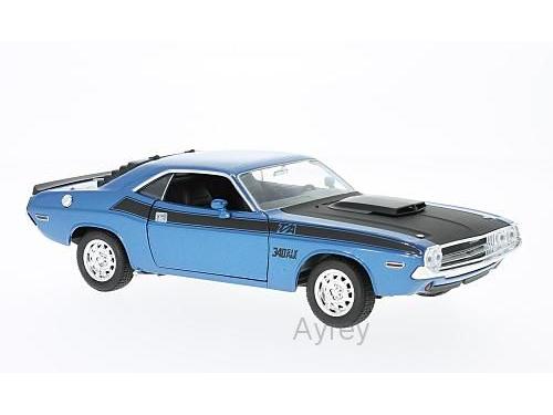 Dodge Challenger T/A Blue 1:24 Scale Welly Diecast Model-Welly-Diecast Model Centre