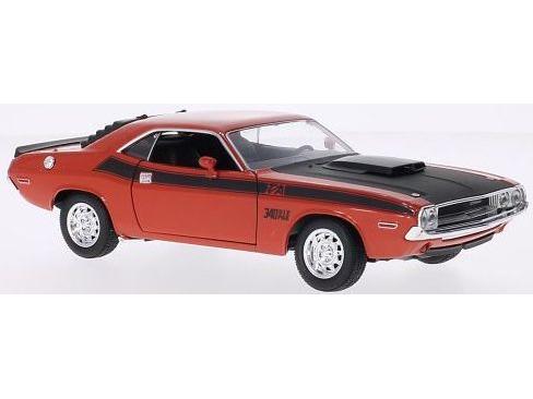 Dodge Challenger T/A Orange 1:24 Scale Welly Diecast Model-Welly-Diecast Model Centre