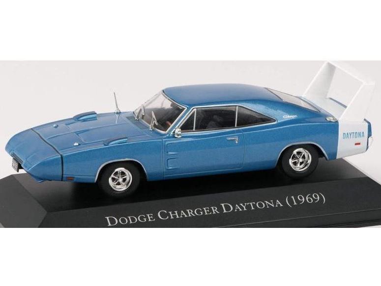1969 Dodge Charger Daytona Blue 1:43 Scale Diecast Model