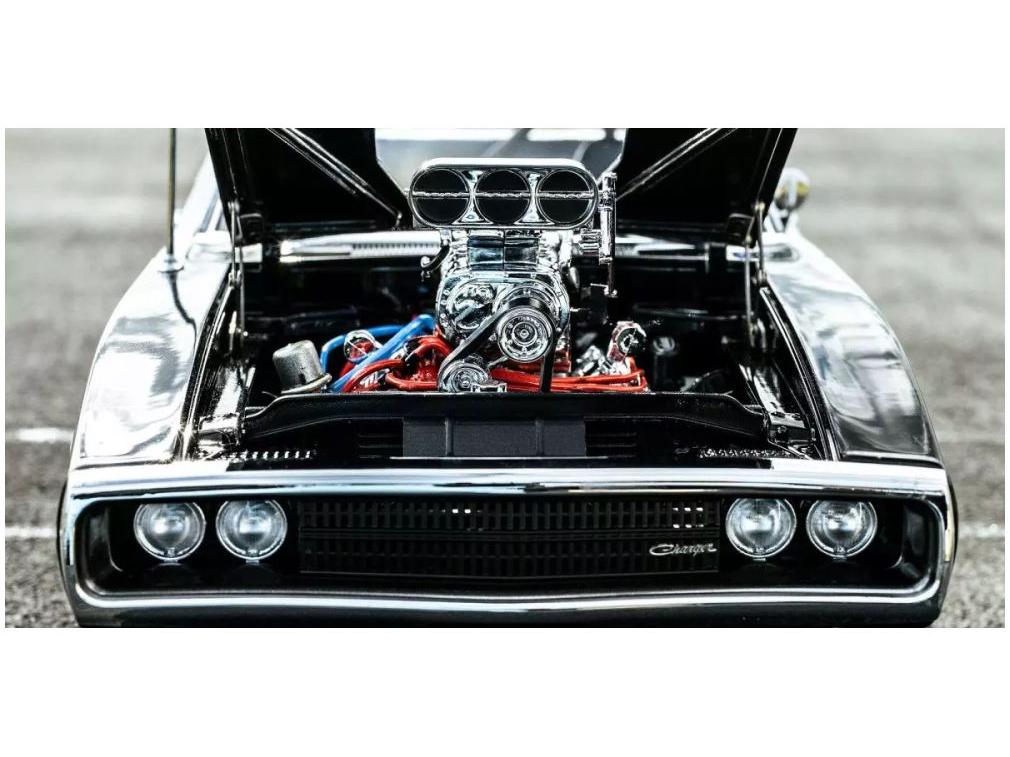 Dodge Charger R/T 1970 Fast and Furious Black 1:18 Scale Kyosho Diecast Model Car-Kyosho-Diecast Model Centre