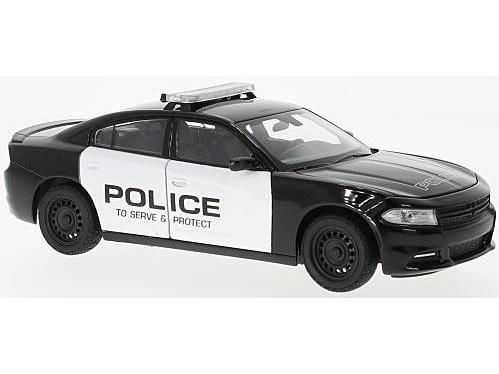 Dodge Charger RT Police Pursuit 1:24 Scale Welly Diecast Model-Welly-Diecast Model Centre