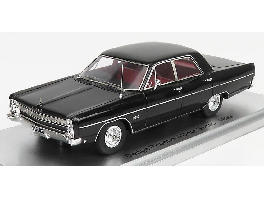 Dodge Phoenix 4-Door Sedan 1968 Black 1:43 Scale Kess Resin Model-Kess-Diecast Model Centre