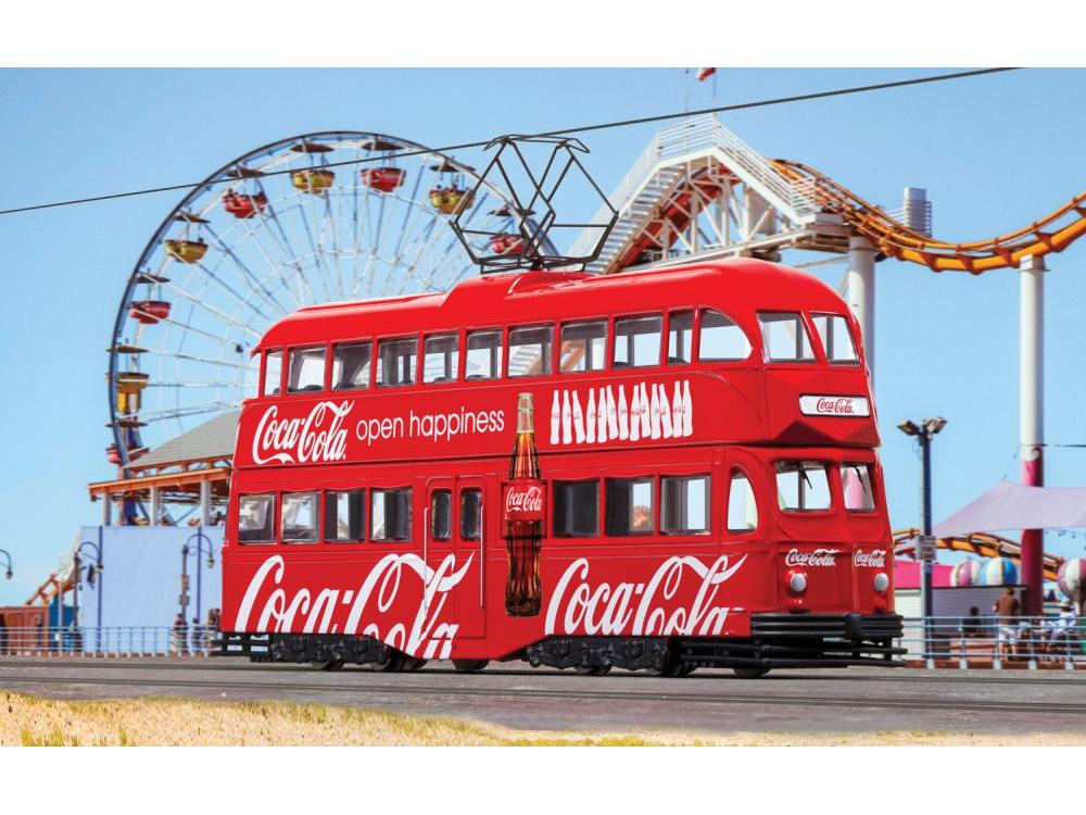 Double Decker Tram Coca Cola Open Happines 1:76 Scale Corgi Diecast Model-Corgi-Diecast Model Centre