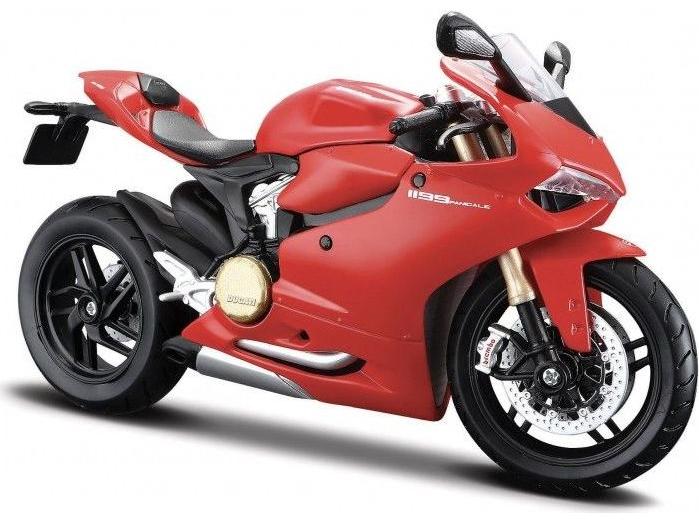 Ducati 1199 Panigal Red Metal Kit 1:12 Scale Maisto-Maisto-Diecast Model Centre