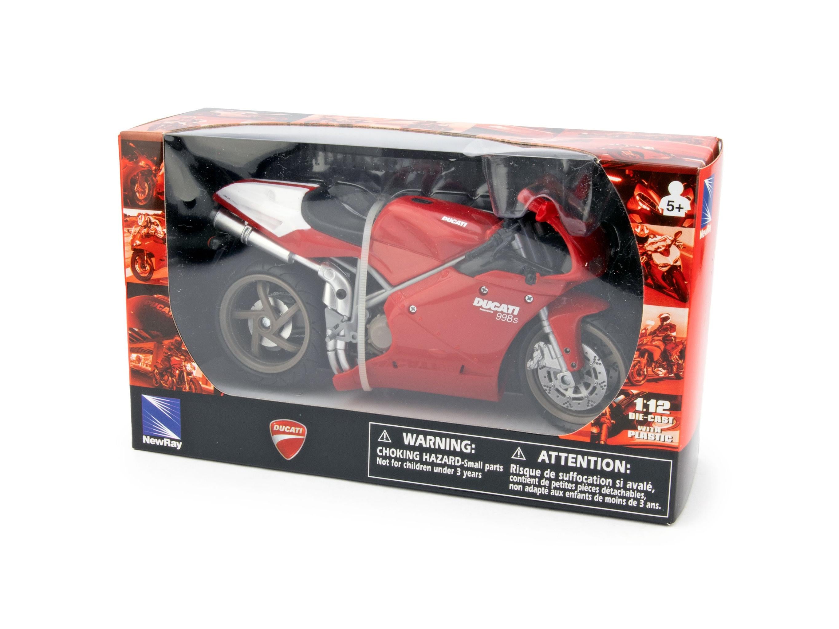 Ducati 998 S Red 1:12 Scale NewRay Diecast Model Motorcycle-NewRay-Diecast Model Centre