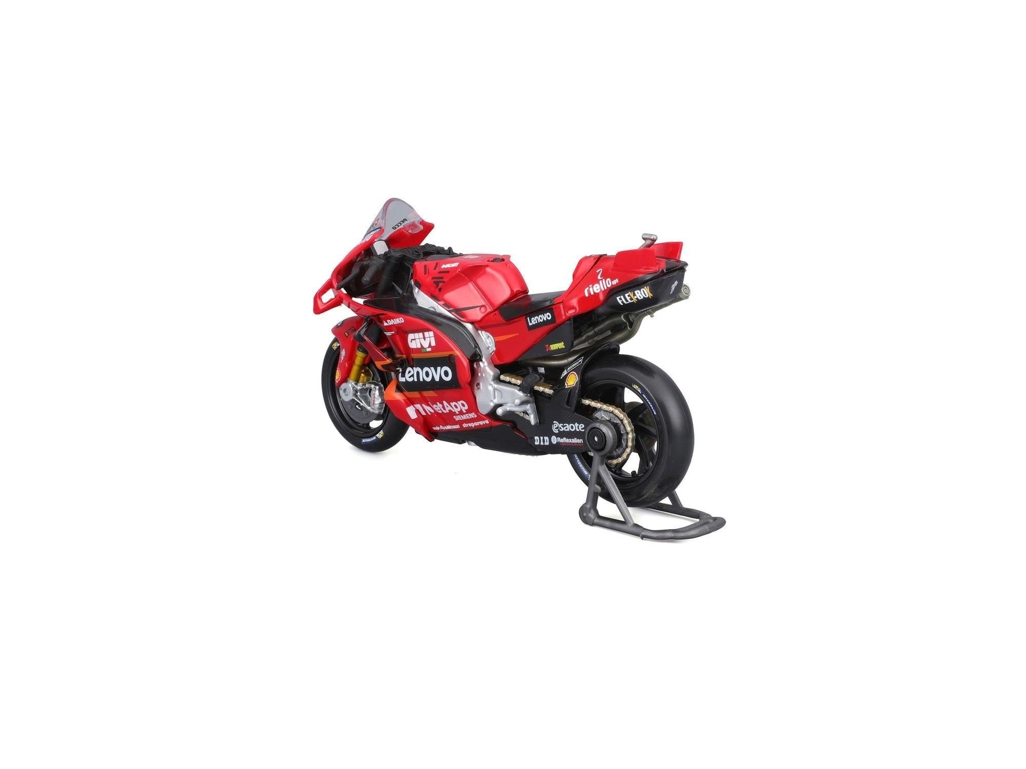 Ducati Desmosedici GP24 Lenovo GP Racing #1 MotoGP 2024 Francesco Bagnaia 1:18 Scale Motorcycle Model