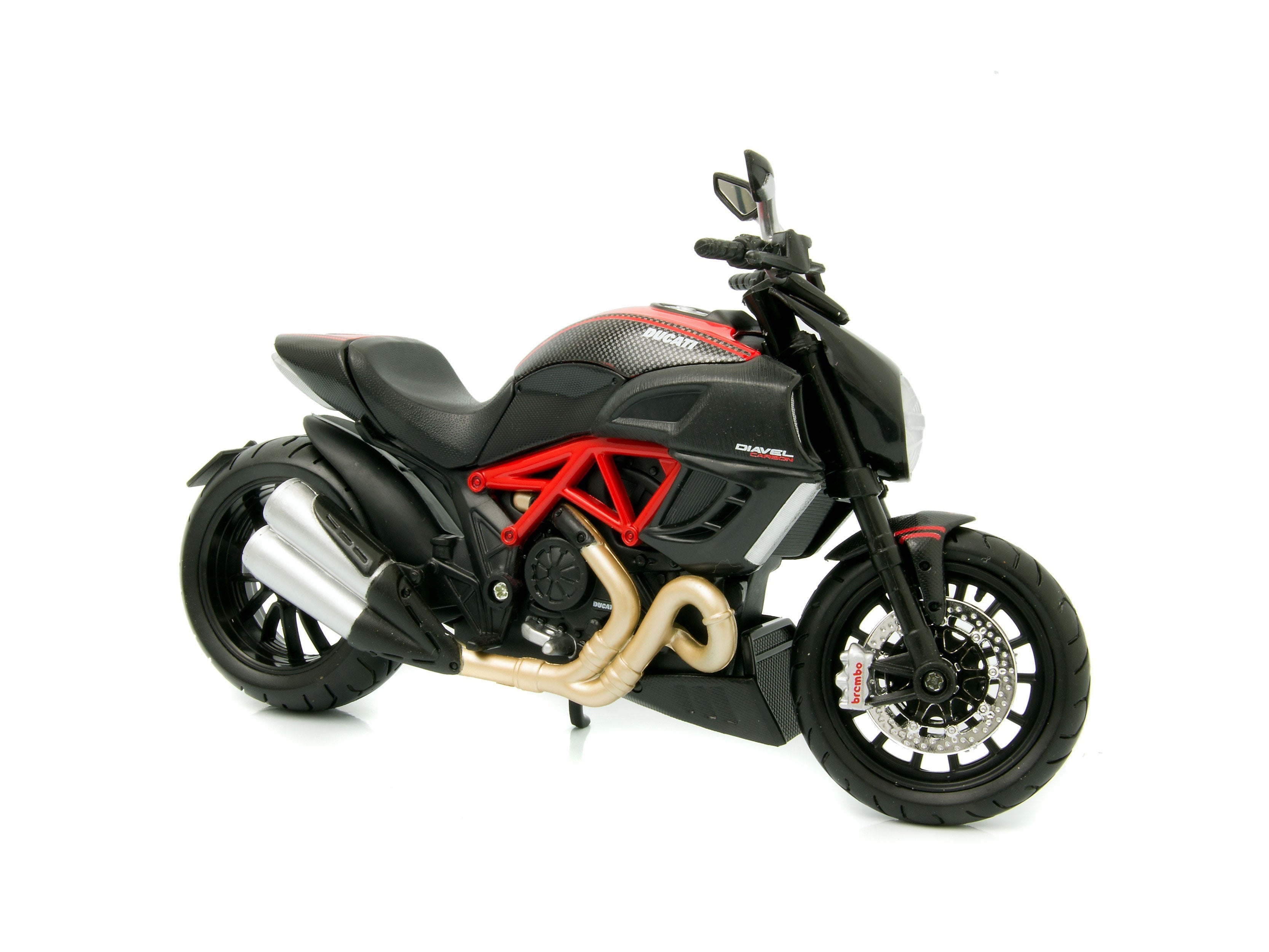 Ducati Diavel Carbon red/black - 1:12 Scale Motorbike Model-Maisto-Diecast Model Centre