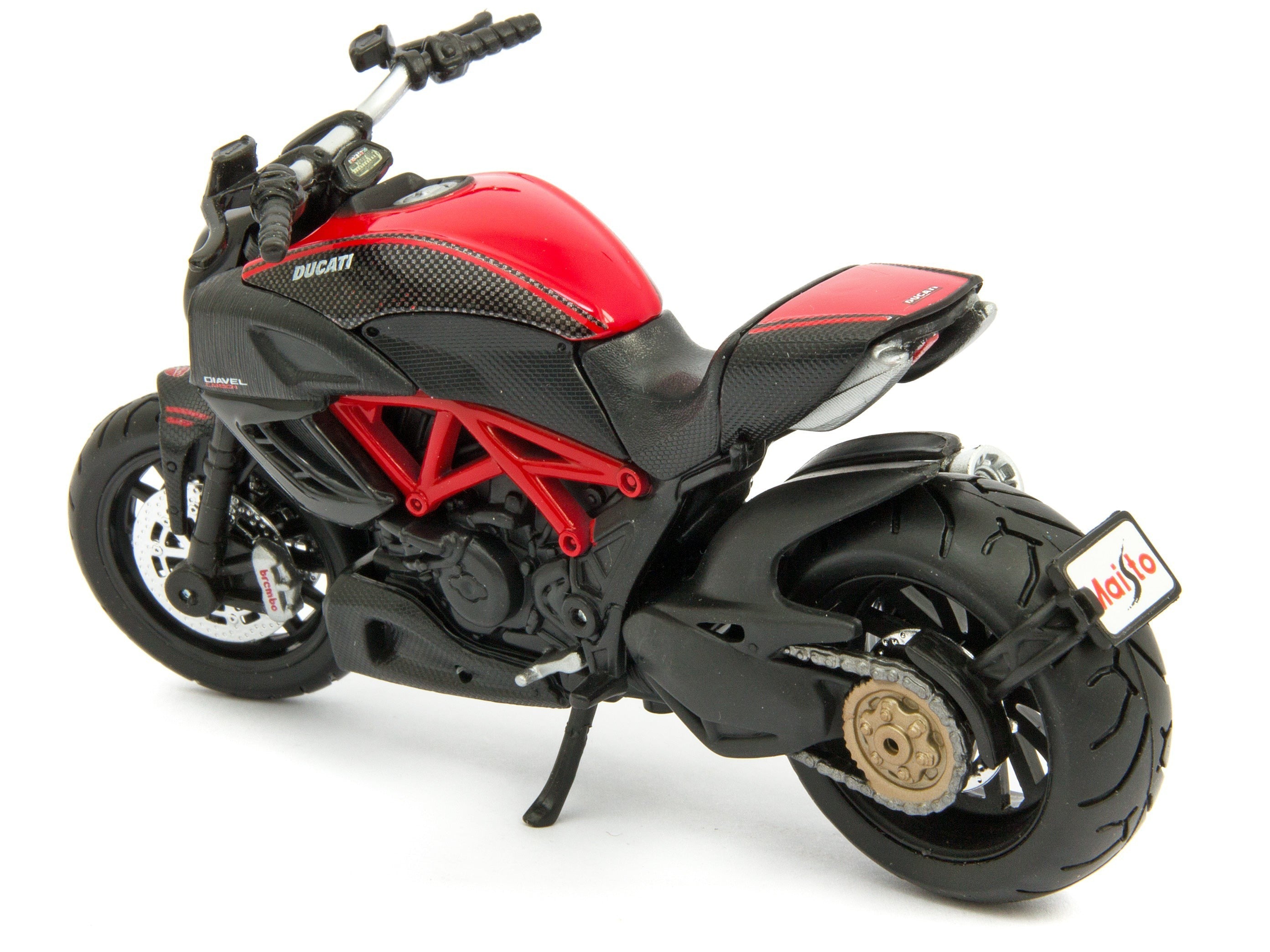 Ducati Diavel Carbon red/black - 1:18 Scale Diecast Model Motorcycle-Maisto-Diecast Model Centre