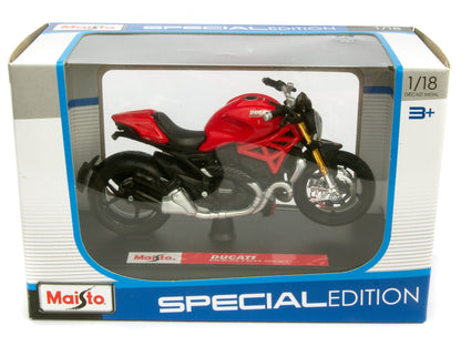 Ducati Monster 1200S red - 1:18 Scale Diecast Model Motorcycle-Maisto-Diecast Model Centre