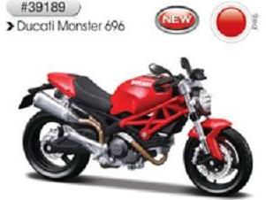Ducati Monster 696 Metal Kit 1:12 Scale Maisto-Maisto-Diecast Model Centre
