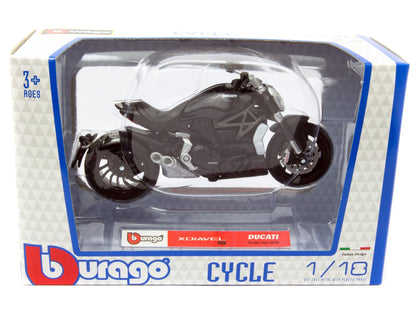 Ducati XDIAVEL S black - 1:18 Scale Motorbike Model-Bburago-Diecast Model Centre