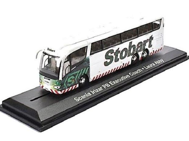 Eddie Stobart Scania Irizar PB Executive Coach Laura Abby 1:76 Scale Atlas Editions Diecast Model-Atlas Editions-Diecast Model Centre