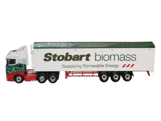 Eddie Stobart Scania R440 Highline Walking Floor Trailer Stobart Biomass 1:76 Scale Atlas Editions Diecast Model-Atlas Editions-Diecast Model Centre