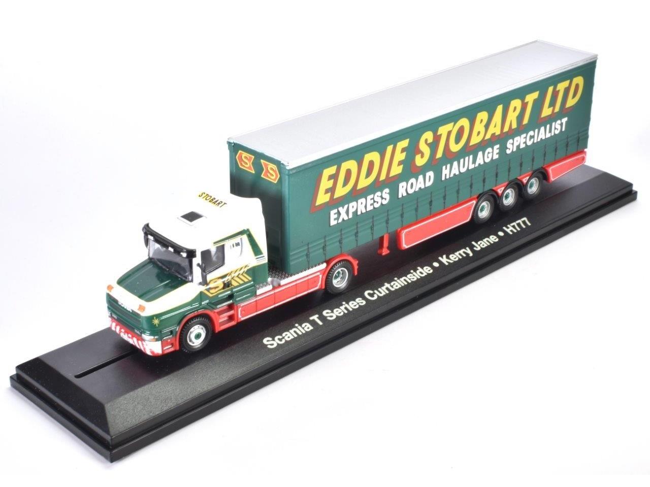 Eddie Stobart Scania T Series Curtainside Kerry Jane 1:76 Scale Atlas Editions Diecast Model-Atlas Editions-Diecast Model Centre