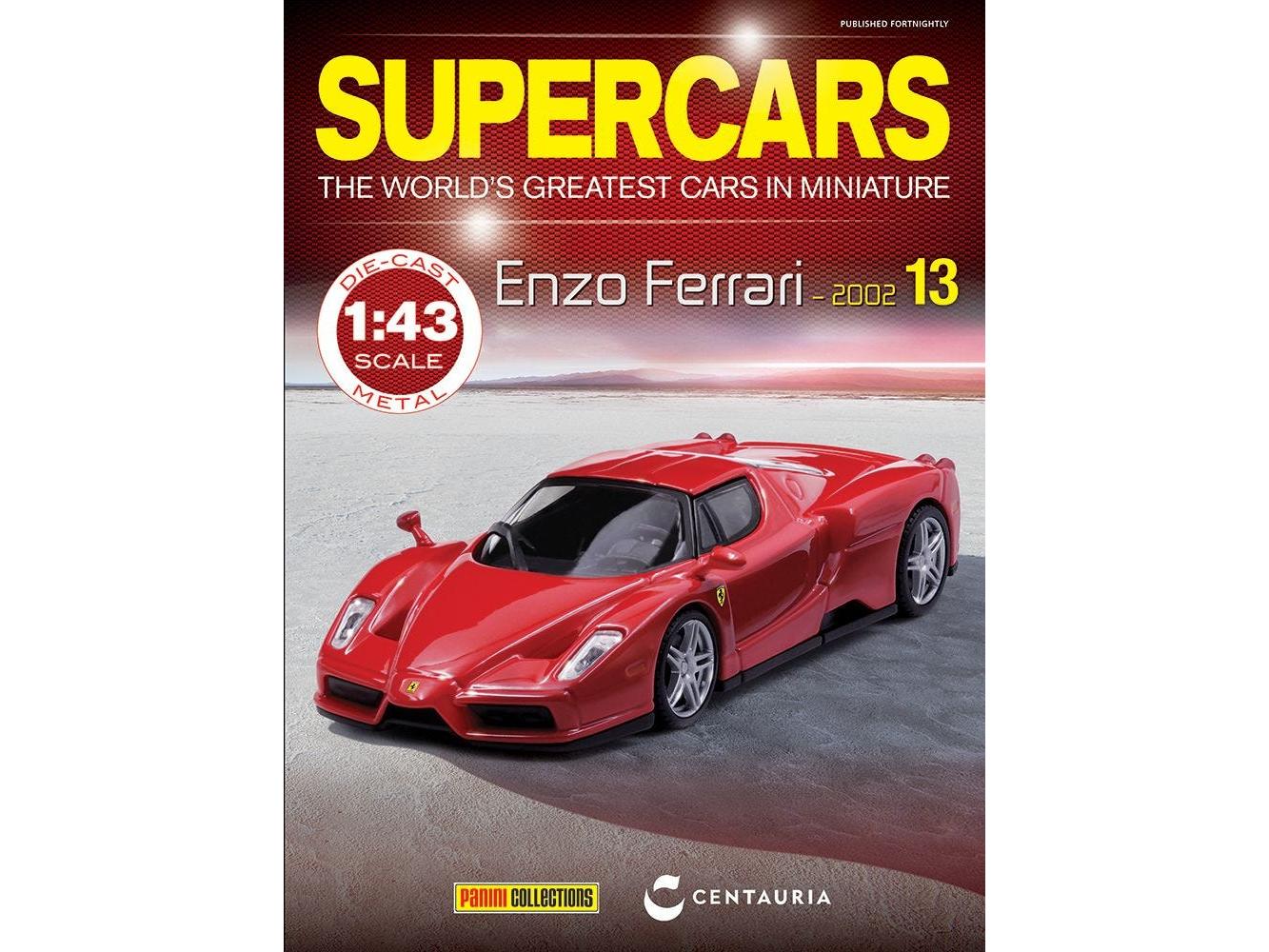 Enzo Ferrari 2002 Rojo Coche a Escala 1:43 sin Marca de Metal