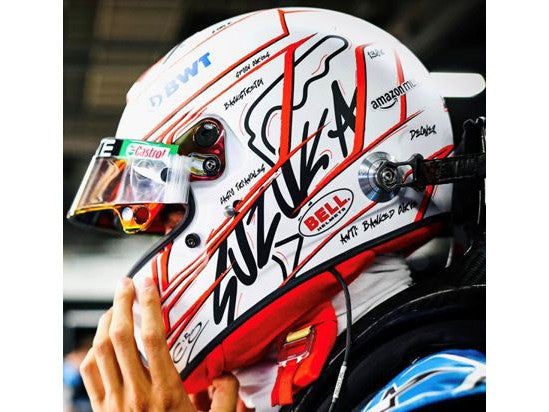 Esteban Ocon BWT Alpine F1 Japanese GP 2023 - 1:5 Scale Replica Helmet-Spark-Diecast Model Centre