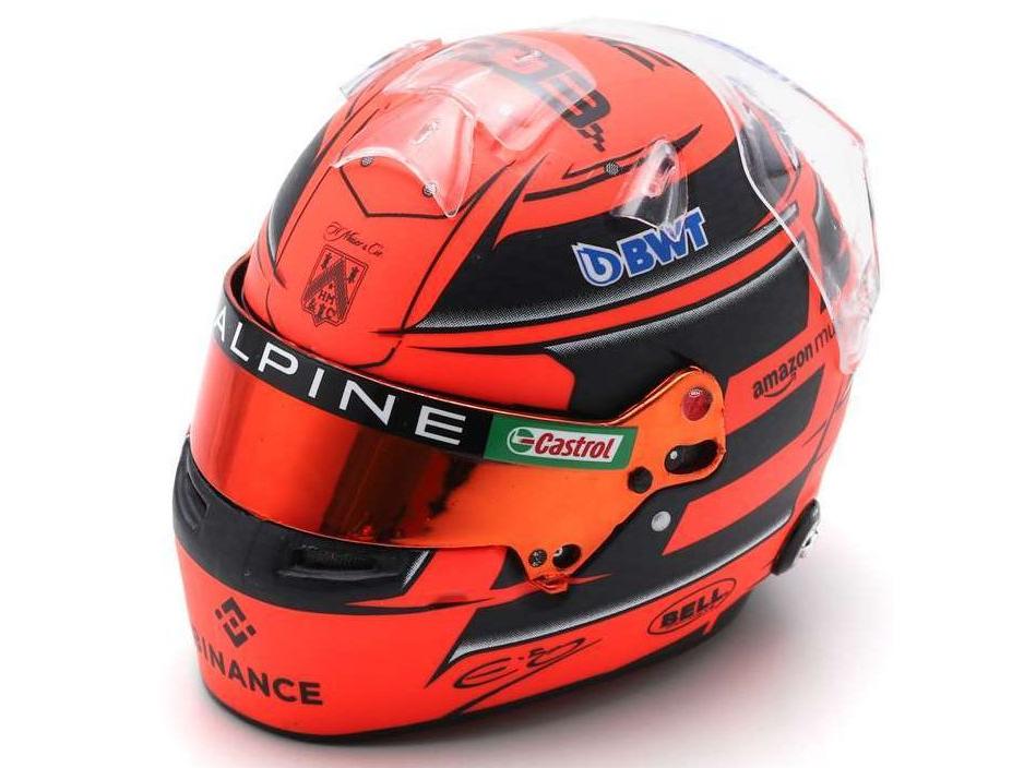 Esteban Ocon F1 2024 Helmet 1:5 Scale Spark Resin Replica-Spark-Diecast Model Centre