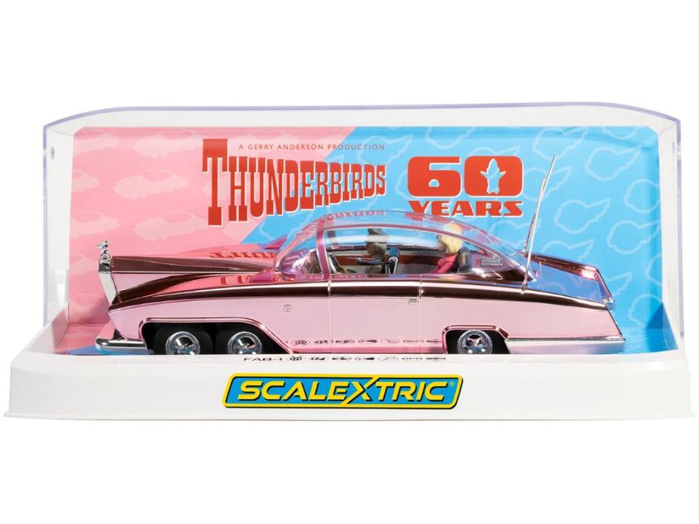 FAB 1 - Thunderbirds Chrome Edition 1:32 Scale Scalextric Slot Racing Car-Scalextric-Diecast Model Centre
