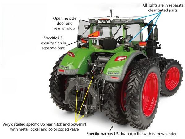 Fendt 1052 Vario Tractor US Version 2026 1:32 Scale Universal Hobbies Diecast Model-Universal Hobbies-Diecast Model Centre