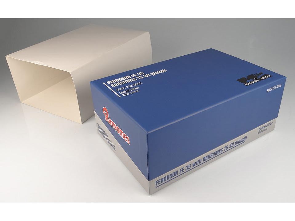 Ferguson FE35 Tractor and Ransomes TS59 Plough Set Limited Edition 1000pcs 1:32 Scale Universal Hobbies Diecast Model-Universal Hobbies-Diecast Model Centre