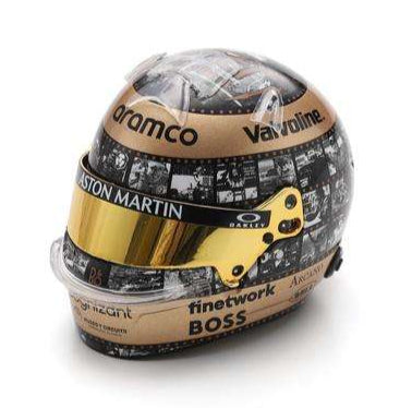 Fernando Alonso F1 Mexican GP 2024 Helmet 1:5 Scale Spark Resin Replica