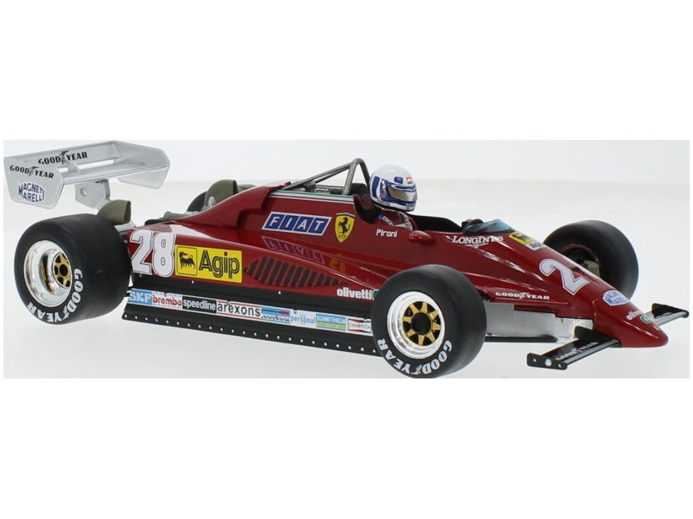 Ferrari 126C2 #28 2nd F1 Monaco GP 1982 Didier Pironi - 1:18 Scale Model Car-Model Car Group-Diecast Model Centre