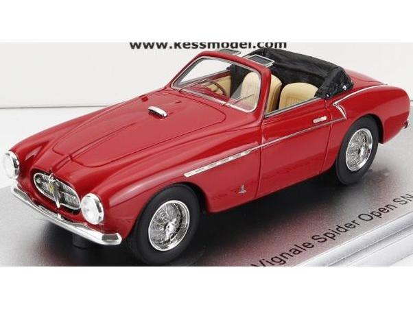 Ferrari 212 Export Vignale ch.0110e Red Cabriolet Top Down 1:43 Scale Kess Resin Model-Kess-Diecast Model Centre