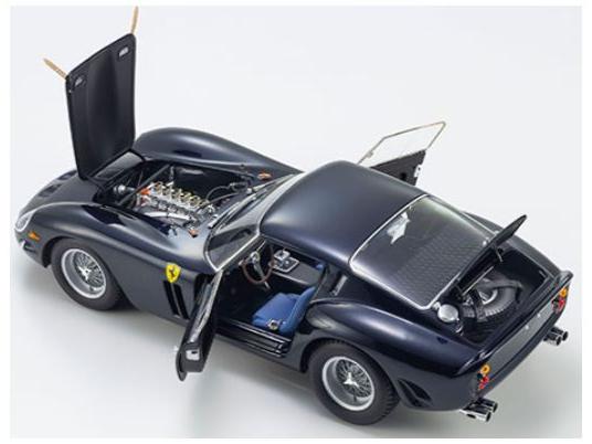 Ferrari 250 GTO 1963 Dark Blue (Blu Scuro) 1:18 Scale Kyosho Diecast Model Car-Kyosho-Diecast Model Centre