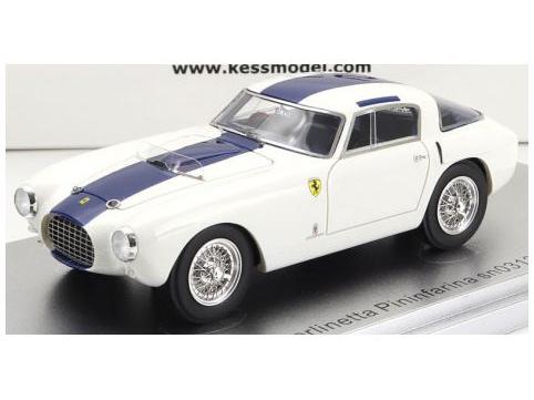 Ferrari 250MM White/Blue sn0312MM Berlinetta Pininfarina 1953 1:43 Scale Kess Resin Model-Kess-Diecast Model Centre