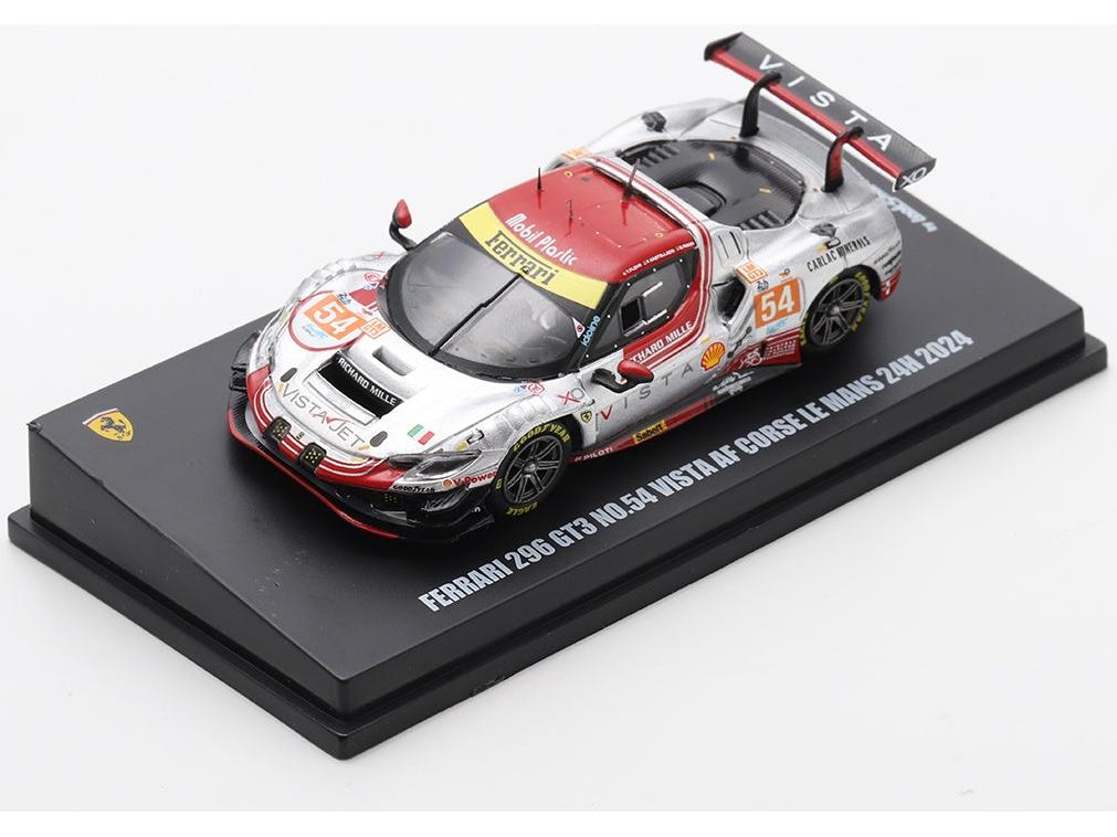 Ferrari 296 GT3 #55 Vista AF Corse Le Mans 24H 2024 Heriau/Mann/Rovera 1:64 Scale Diecast Model Car – Looksmart-Looksmart-Diecast Model Centre