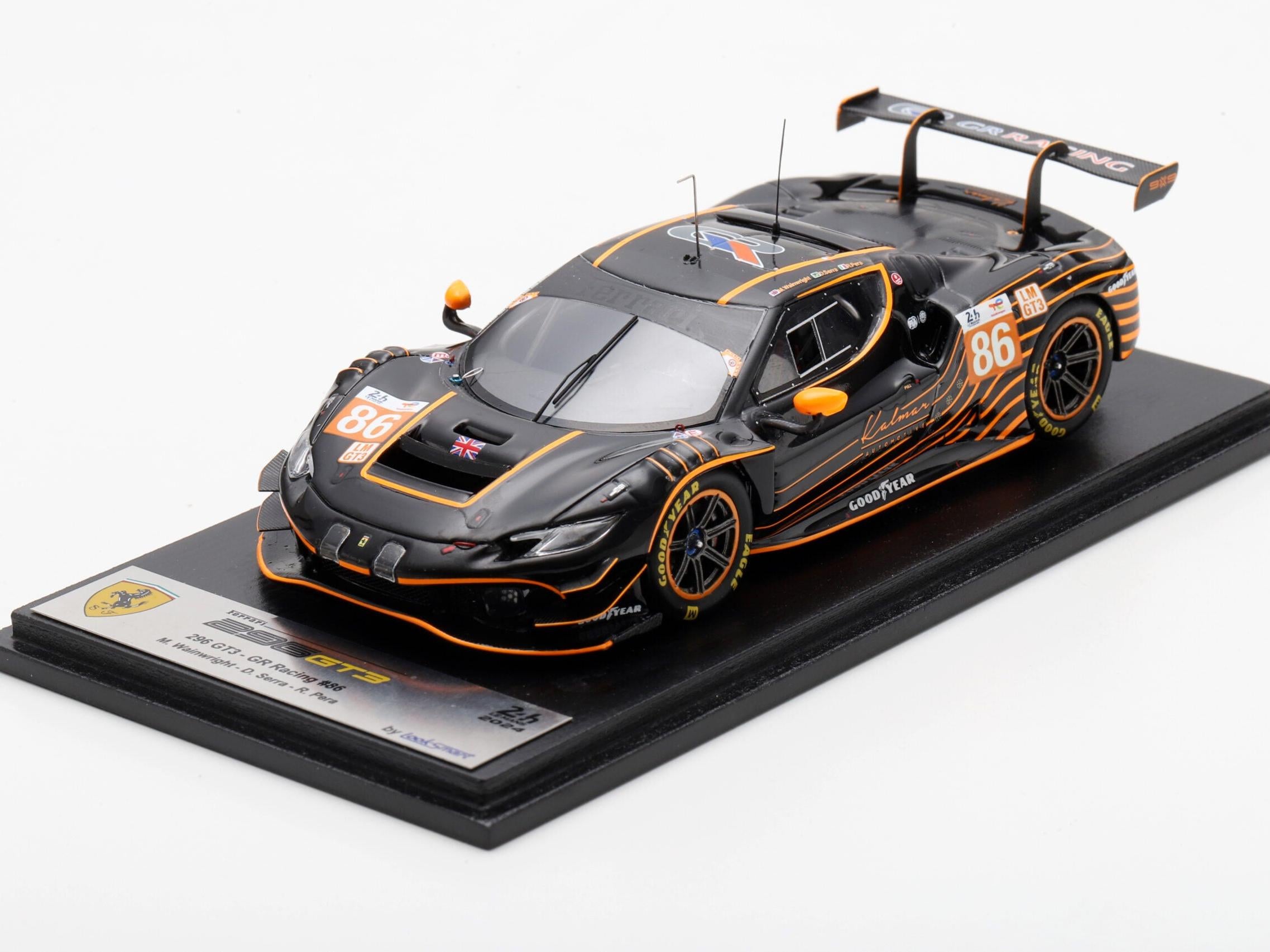 Ferrari 296 GT3 #86 GR Racing Le Mans 24H 2024 Wainwright/Serra/Pera 1:43 Scale Looksmart Resin Model Car