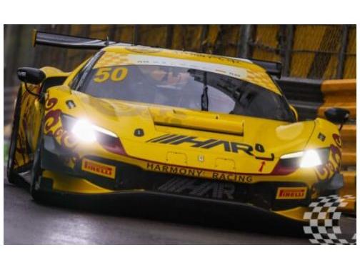 Ferrari 296 GT3 Harmony Racing Macau GT Cup FIA GT World Cup 2024 #50 Ye Yifei 1:43 Scale Resin Car – Looksmart-Looksmart-Diecast Model Centre