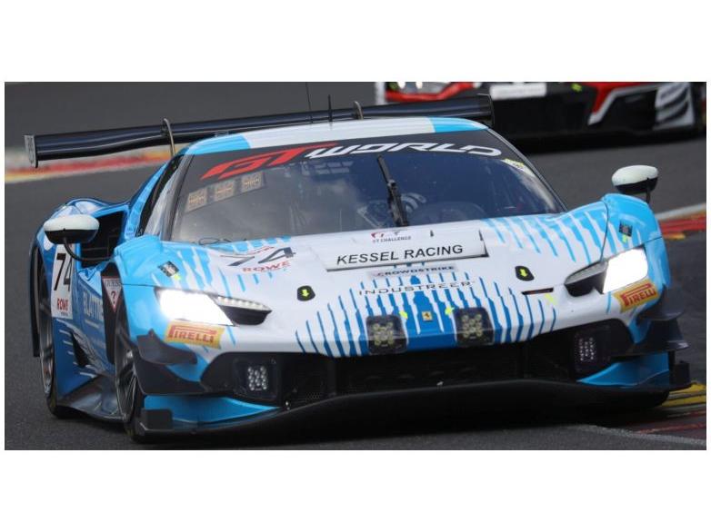 Ferrari 296 GT3 Kessel Racing 24H Spa 2025 #74 Blattner/Robichon/Laursen/Marschall 1:43 Scale Resin Car – Looksmart-Looksmart-Diecast Model Centre