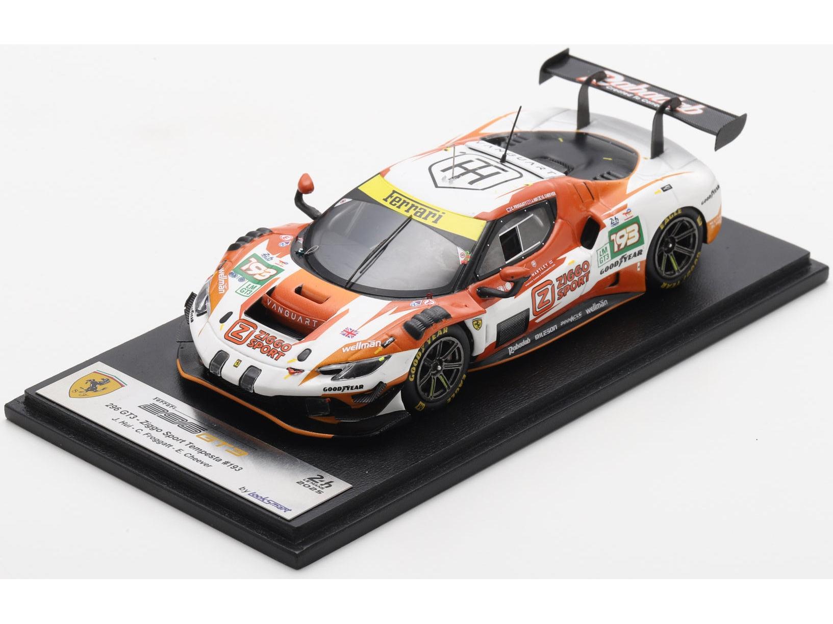 Ferrari 296 LMGT3 #193 Ziggo Sport Tempesta Le Mans 24H 2025 Hui/Froggatt 1:43 Scale Resin Car – Looksmart-Looksmart-Diecast Model Centre
