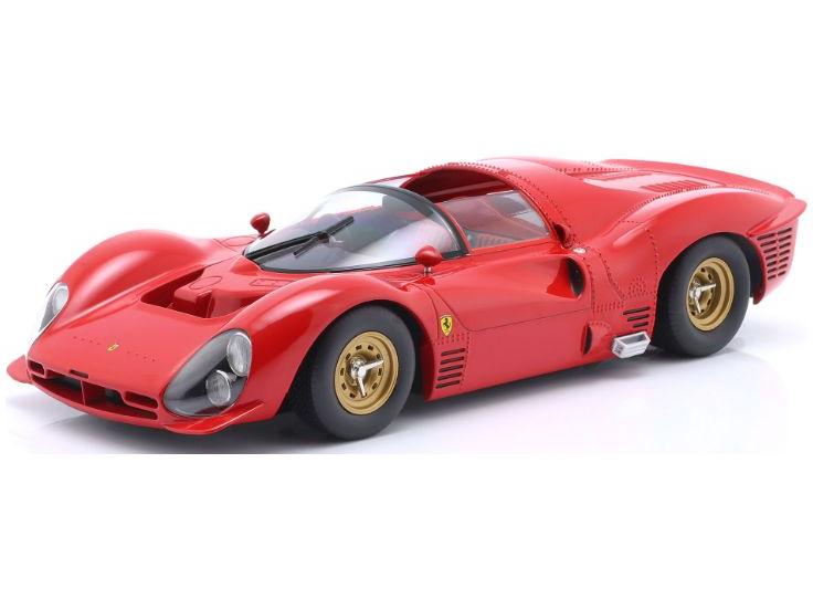 Ferrari 330 P3 Spider Plain Body Version Red 1966 1:18 Scale Werk83 Diecast Model Car-Werk83-Diecast Model Centre