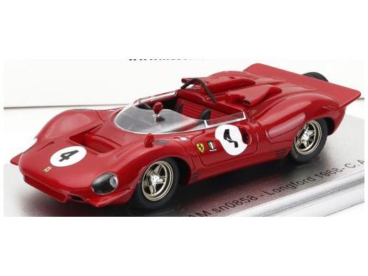 Ferrari 350 P4 Spider Can-Am s/n0858 #4 Tasman GP Longford 1968 C.Amon Red 1:43 Scale Kess Resin Model-Kess-Diecast Model Centre