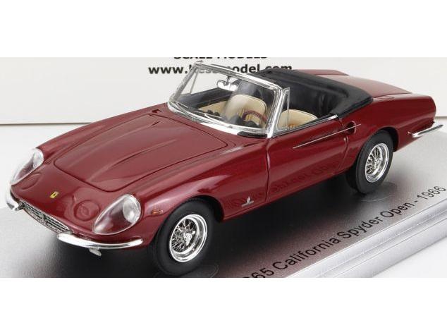 Ferrari 365 California Spider Burgundy Top Down 1966 1:43 Scale Kess Resin Model-Kess-Diecast Model Centre