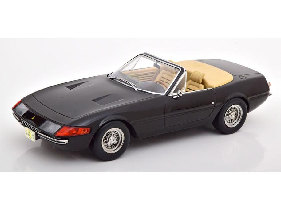 Ferrari 365 GTB Daytona Spyder US Version 'Miami Vice Look' 1969 Black 1:18 Scale KK Scale Diecast Model Car-KK Scale-Diecast Model Centre