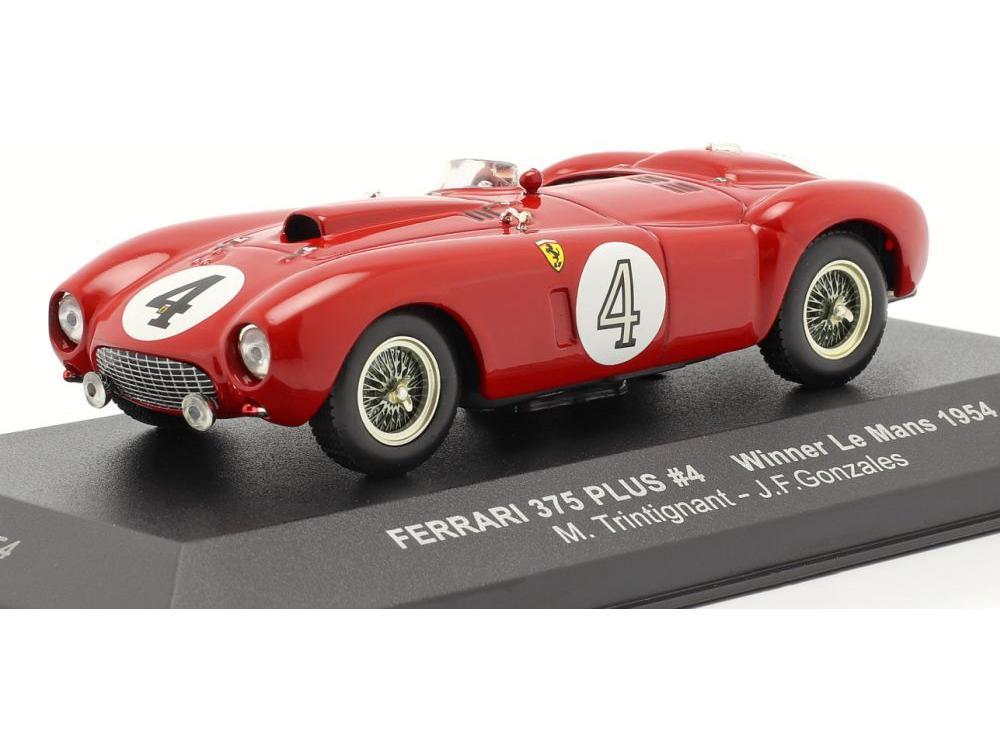 Ferrari 375 Plus #4 Winner 24h Le Mans 1954 Trintignant/Gonzales 1:43 Scale IXO Diecast Model Car-IXO-Diecast Model Centre