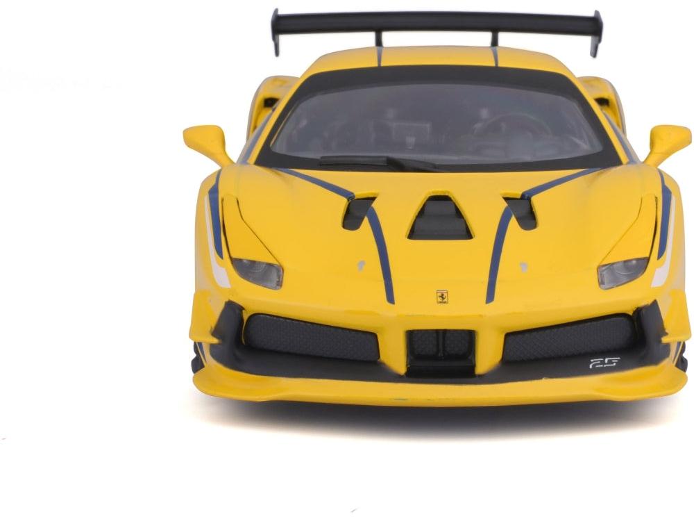 Ferrari 488 Challenge #25 Yellow 1:24 Scale Diecast Car – Bburago-Bburago-Diecast Model Centre