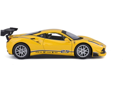 Ferrari 488 Challenge #25 Yellow 1:24 Scale Diecast Car – Bburago-Bburago-Diecast Model Centre