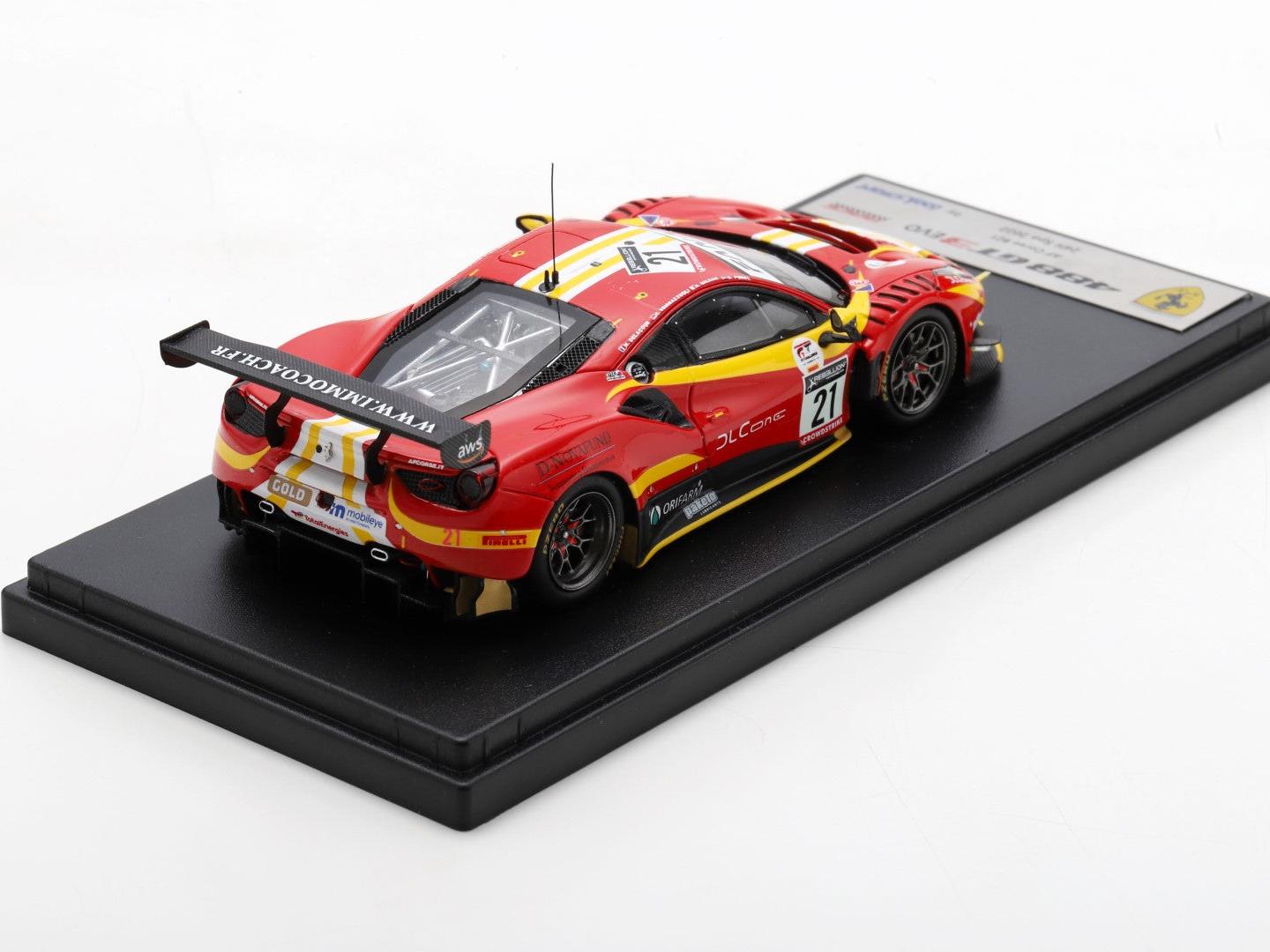 Ferrari 488 GT3 #21 AF Corse 24H Spa 2022 Delacour/Sbirrazzuoli/Balzan/Perel 1:43 Scale Looksmart Resin Model Car