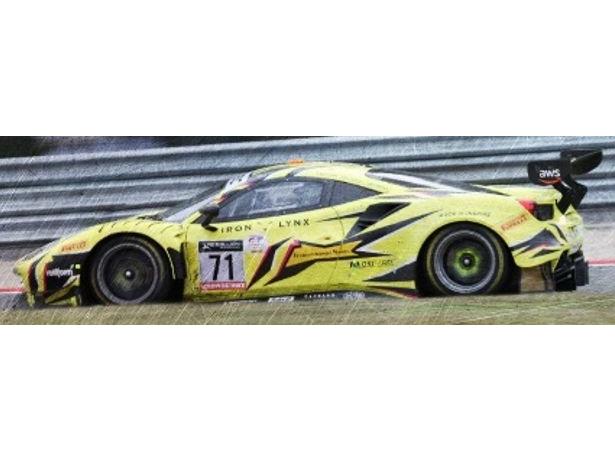 Ferrari 488 GT3 Iron Lynx 24H Spa 2022 3rd #71 Fuoco/Serra/Rigon 1:43 Scale Resin Car – Looksmart-Looksmart-Diecast Model Centre