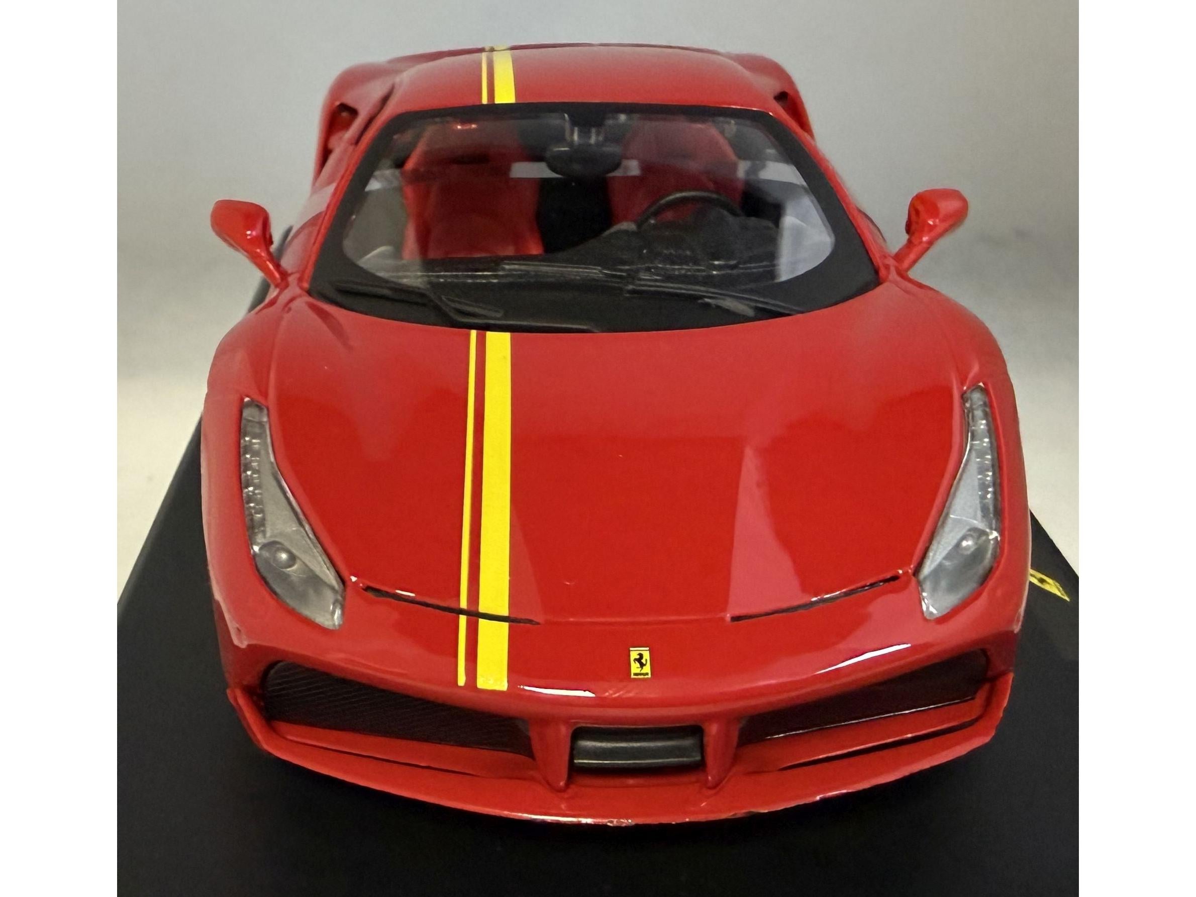 Ferrari 488 GTB Red Inspired by 1972 312P 1:24 Scale Unbranded Diecast Model Car-Unbranded-Diecast Model Centre