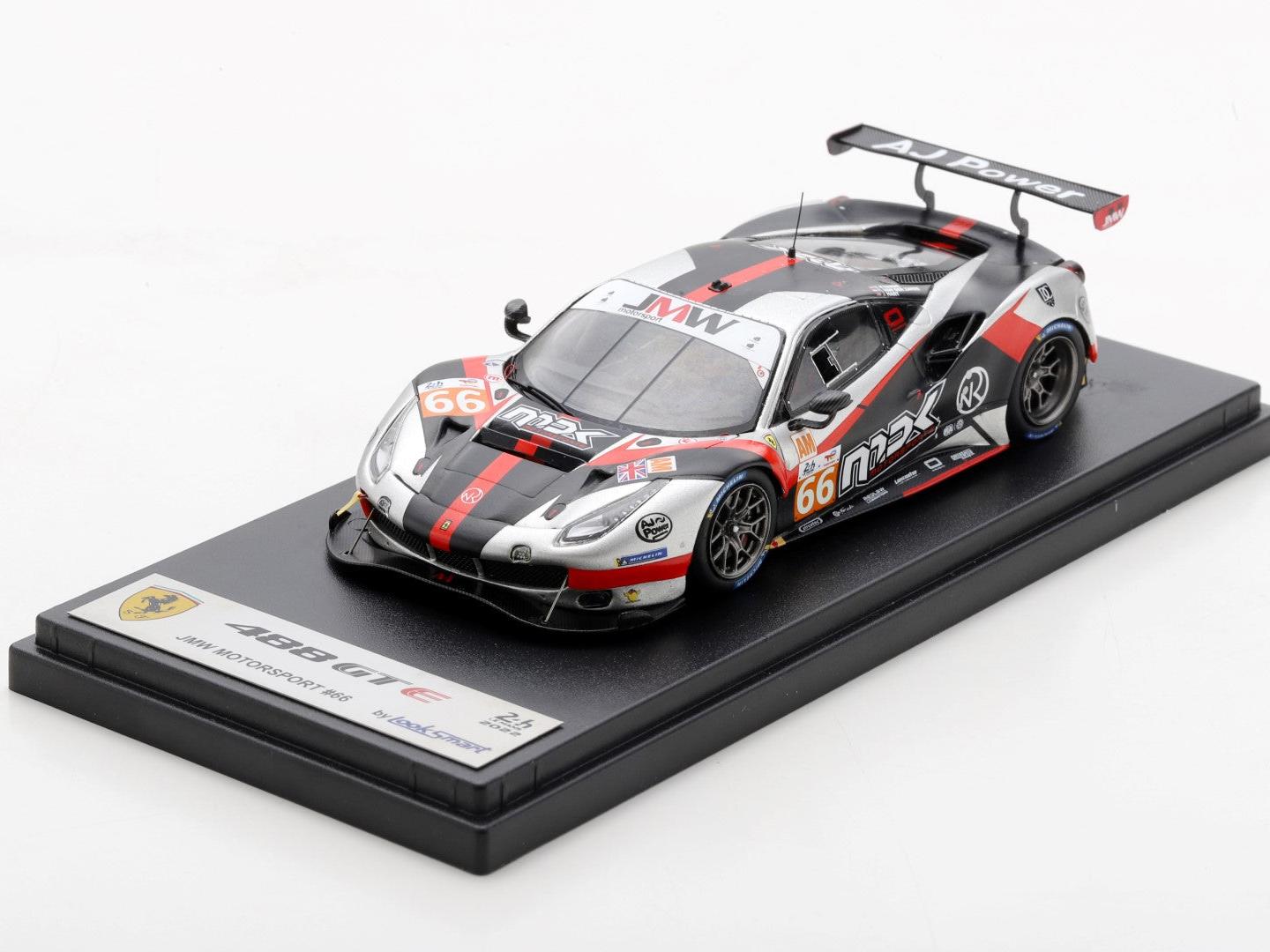 Ferrari 488 GTE EVO #66 JMW Motorsport 24H Le Mans 2022 v.d.Zande/Kvamme/Hart 1:43 Scale Looksmart Resin Model Car