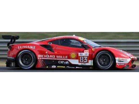 Ferrari 488 GTE EVO Richard Mille AF Corse 24H Le Mans 2023 #83 Perez Companc/Rover 1:43 Scale Resin Car – Looksmart-Looksmart-Diecast Model Centre