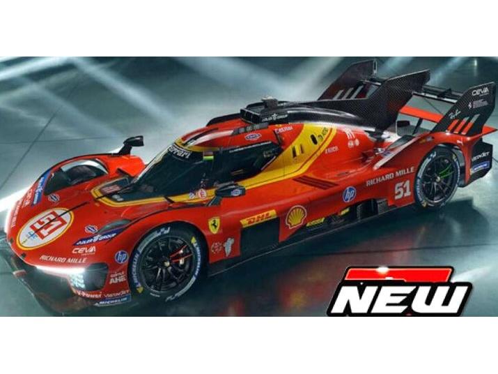 Ferrari 499P 3.0L Turbo V6 #51 3rd 24H Le Mans 2026 Guidi Calado/Giovinazzi 1:43 Scale Diecast Car – Bburago-Bburago-Diecast Model Centre
