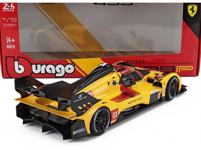 Ferrari 499P 3.0L Turbo V6 AF Corse 24h Le Mans 2025 Winner #83 Kubica/Hanson/Ye 1:18 Scale Diecast Model Car – Bburago-Bburago-Diecast Model Centre