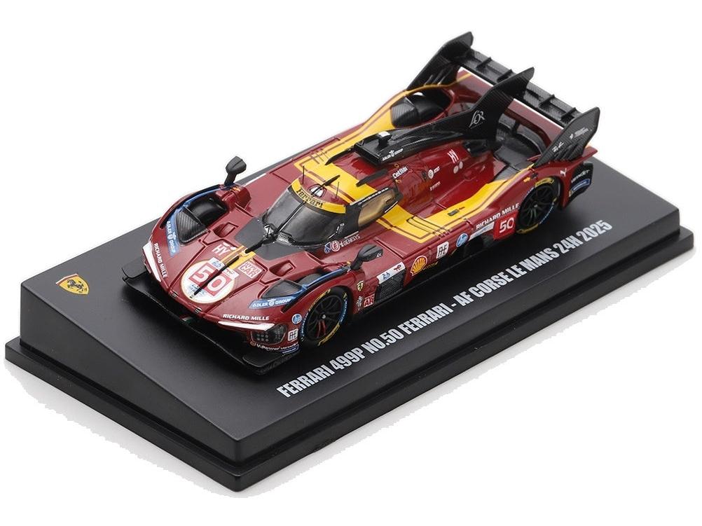 Ferrari 499P #50 AF Corse Le Mans 24H 2025 A. Fuoco/N. Nielsen/M. Molina 1:64 Scale Diecast Model Car – Looksmart-Looksmart-Diecast Model Centre